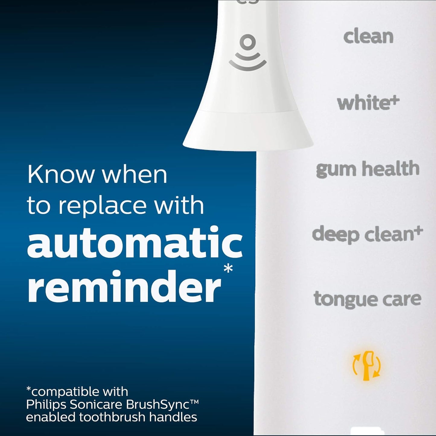 Philips Sonicare DiamondClean Replacement Brush Heads, White, 2 P