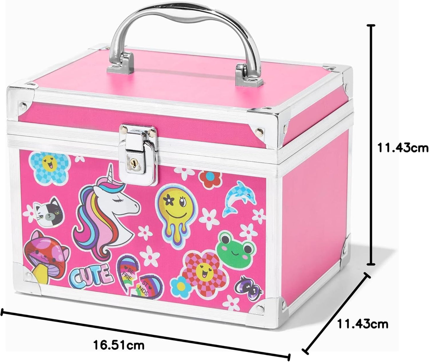 Claire's Y2K Unicorn Pink Lock Box