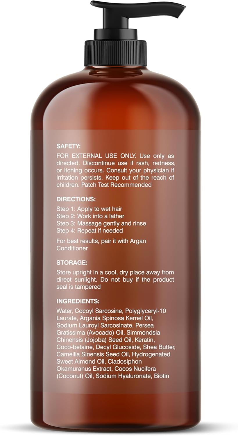 Botanic Hearth Argan Shampoo, Hydrating & Volumizing, for All Hai