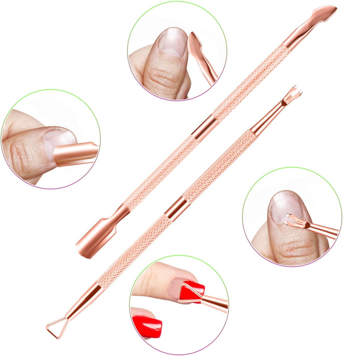 Cuticle Trimmer with Cuticle Pusher, XUNXMAS Cuticle Remover Cutter Nipper