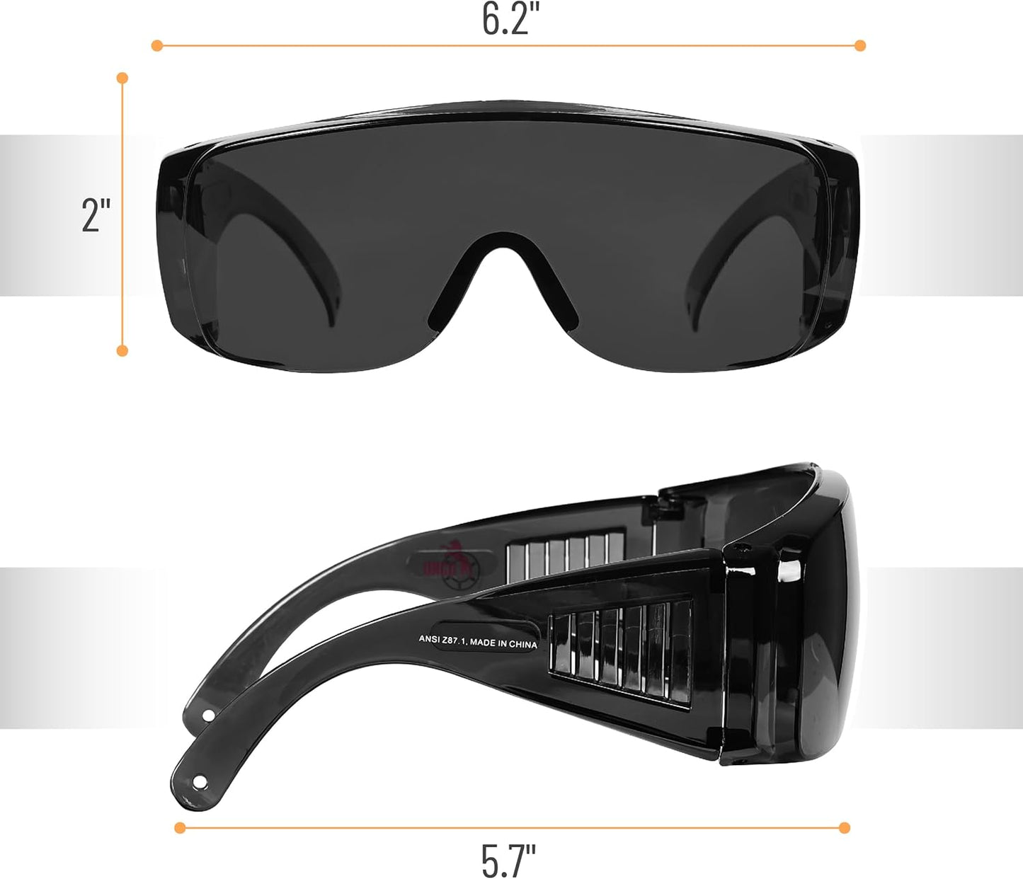 UNCO- Safety Goggles Over Glasses, Protective Goggles, Safety Gog