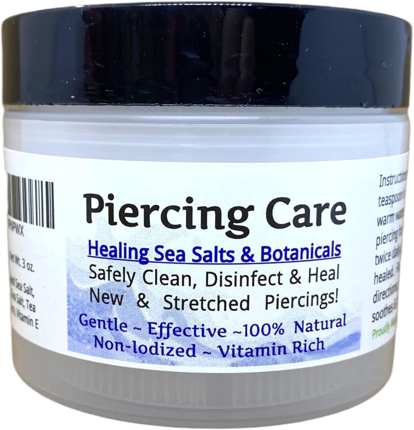 Urban ReLeaf Piercing Care - Healing Sea Salt & Botanical Afterca
