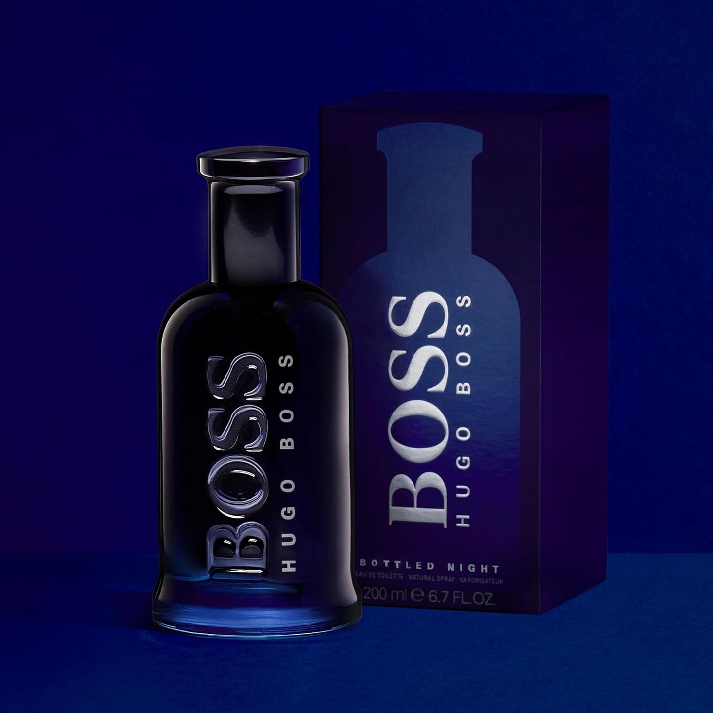 HUGO BOSS Bottled Night Eau de Toilette for Men 100ml - intense, spicy fragrance with Cardamom top notes