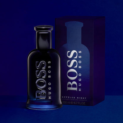 HUGO BOSS Bottled Night Eau de Toilette for Men 100ml - intense, spicy fragrance with Cardamom top notes