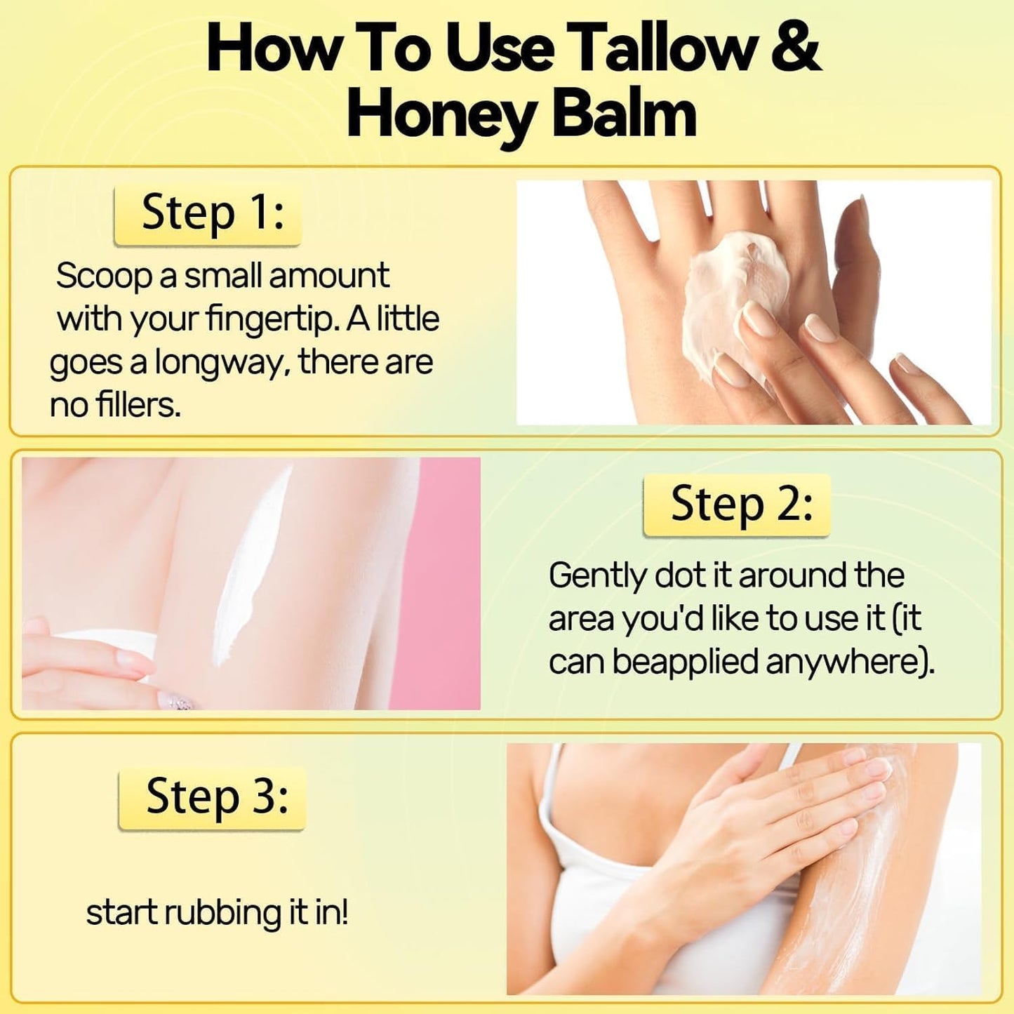 Tallow Honey Balm | Beef Tallow for Skin - Handmade All-Natural M