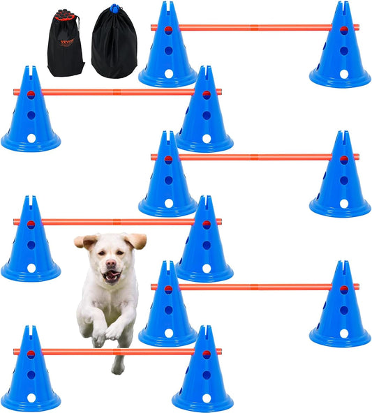 Vevor Dog Agility Hurdle Cone Set of 6