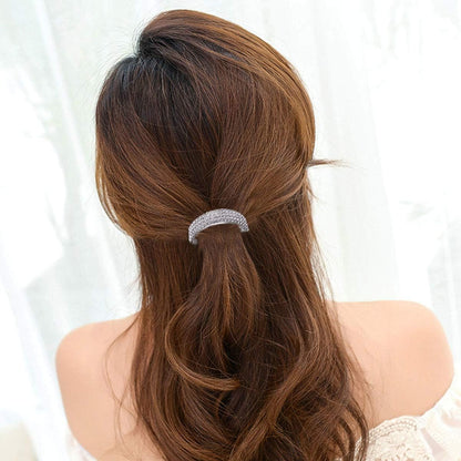 Frcolor 2pcs Crystal Bridal Hair Clip Retro Spring Hairpin Rhinestone Hair