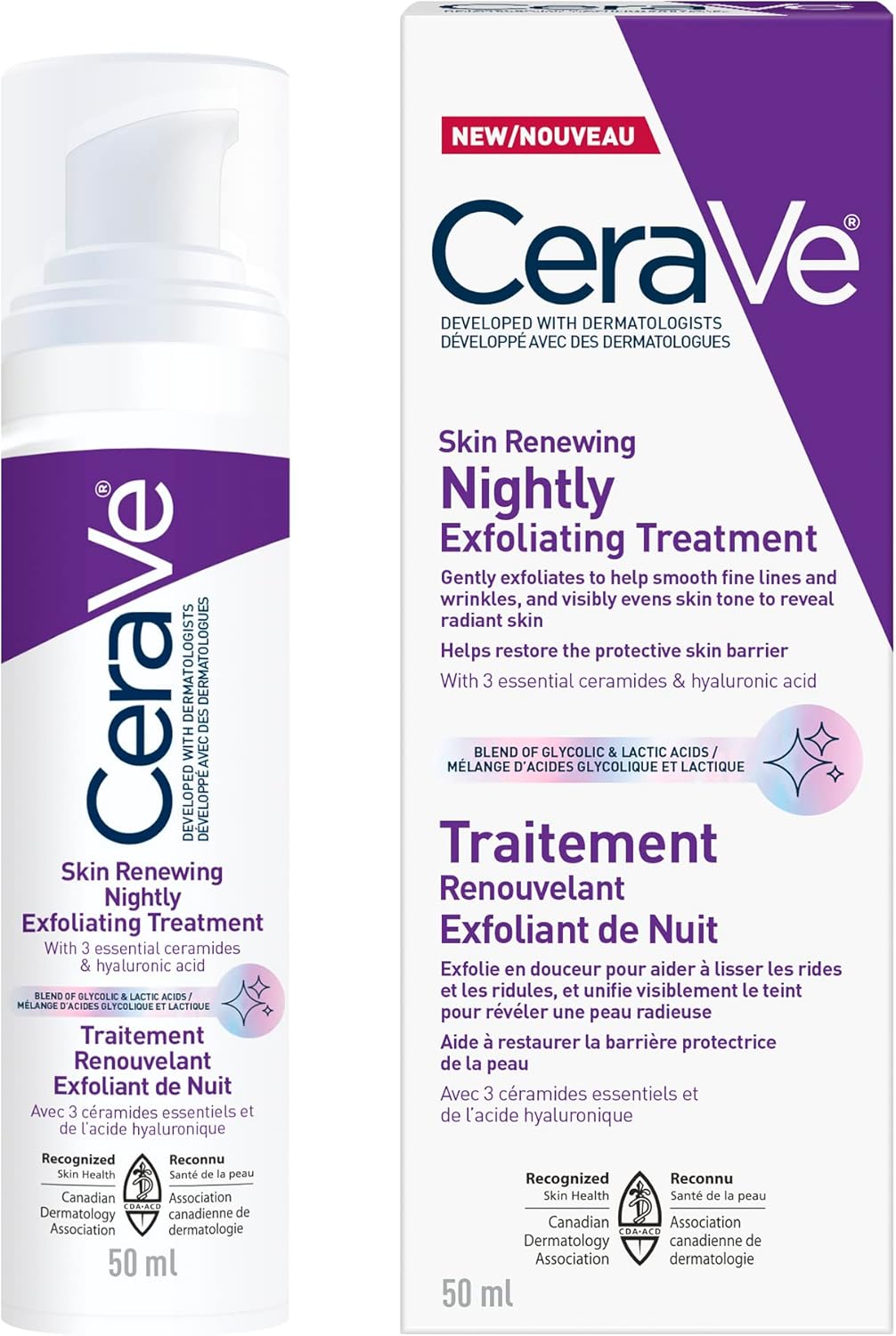 CeraVe Skin Renewing Nightly Exfoliating Treatment for Healthy Ag