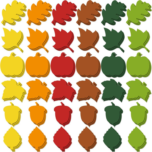 216 Pcs Pumpkin Leaves Acorns Colorful Cutouts  Fall Classroom Decor Thanksgiving Fall Bulletin  Board Decorations Assorted Colors Leaf Cutouts  Pumpkin Cutouts for Kids School Fall Bulletin  Board Wall