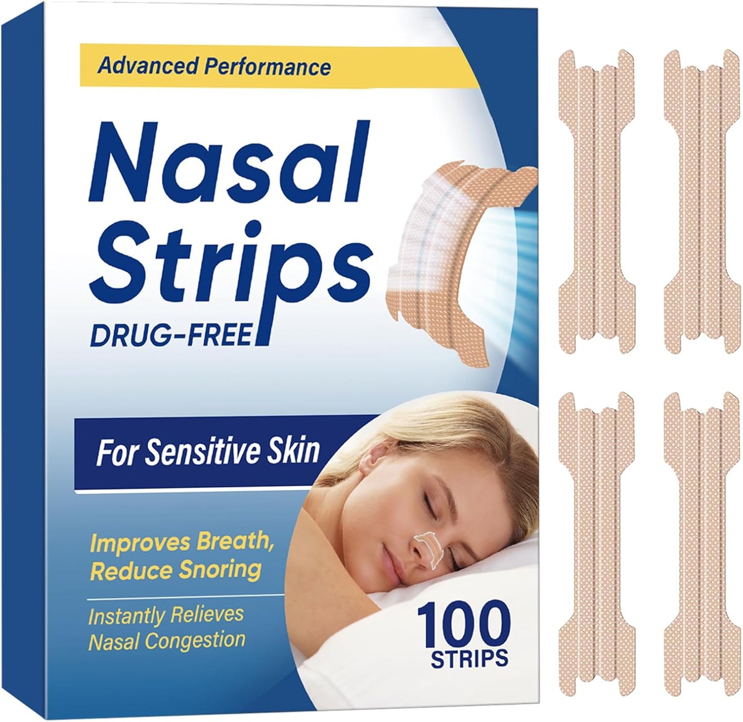 Nasal Strips for Snoring, Anti Snoring Devices, 100 pcs Extra Strength Nasa