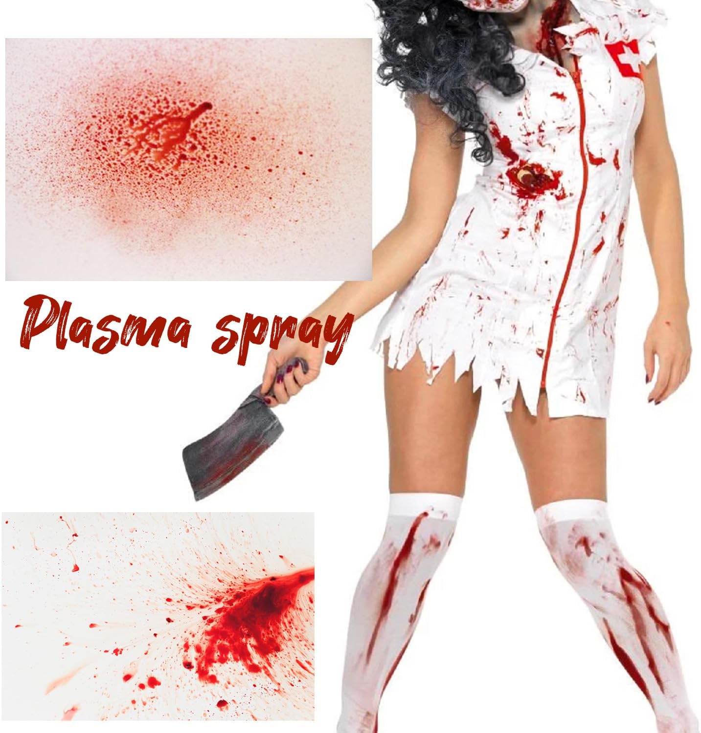 Washable Fake Blood Spray/Fake Blood for Clothes Face/Prankster for Creatin