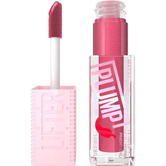MAYBELLINE Lifter Gloss Lifter Plump, Plumping Lip Gloss with Chili Pepper