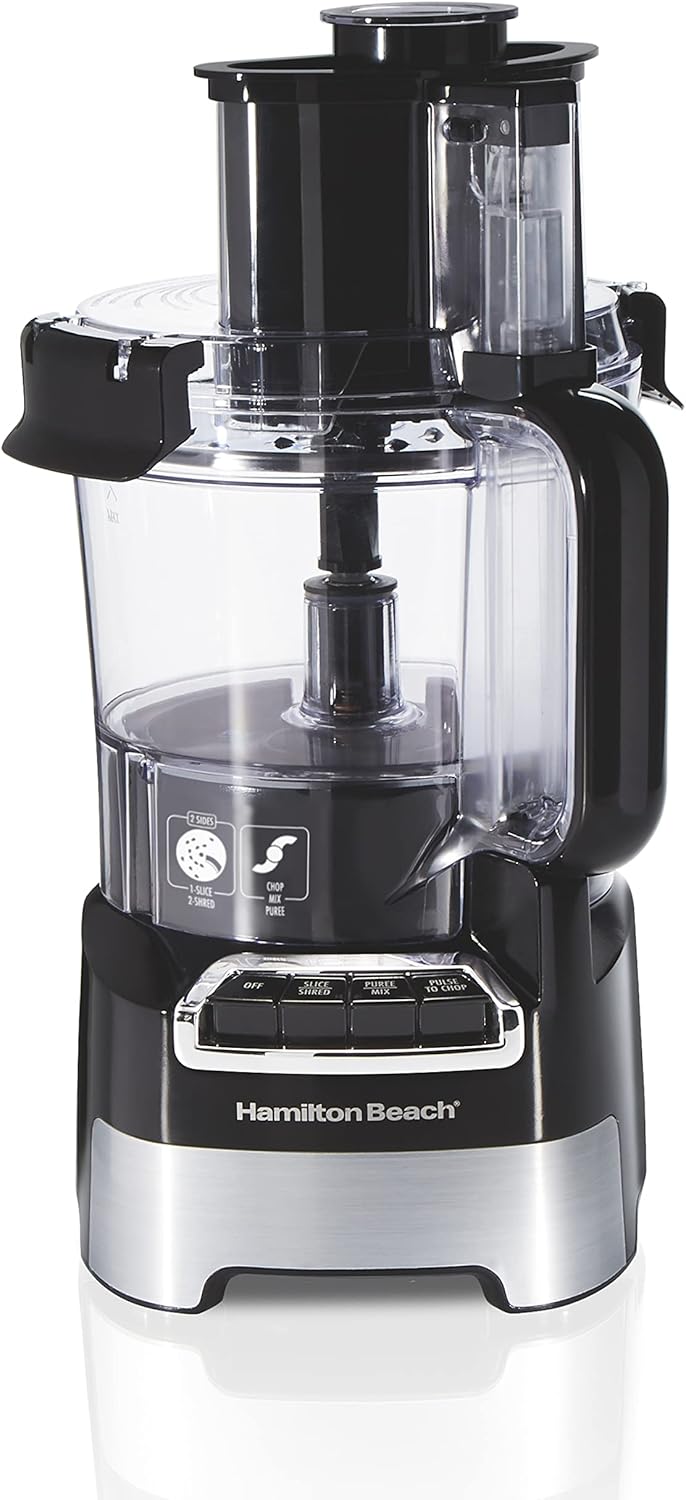 Hamilton Beach 70723C Stack & Snap Food Processor with 10C bowl