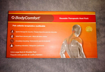 XL Neck & Shoulder Reusable Therapeutic Instant Heat Pack (Extra Large, Red