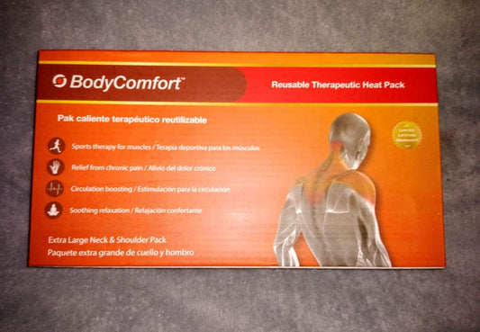 XL Neck & Shoulder Reusable Therapeutic Instant Heat Pack (Extra Large, Red