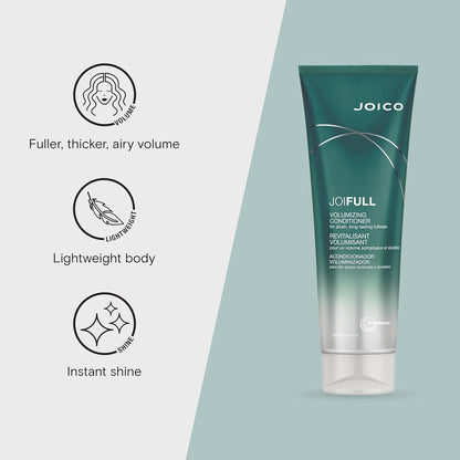 Joico JoiFULL Conditioner – Lightweight Volumizer for Fine Hair, Reduces Fr