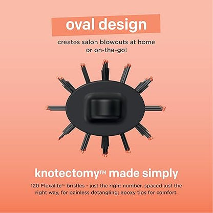 Conair The Knot Dr BC114 All-in-One Mini Oval Dryer Brush, Travel