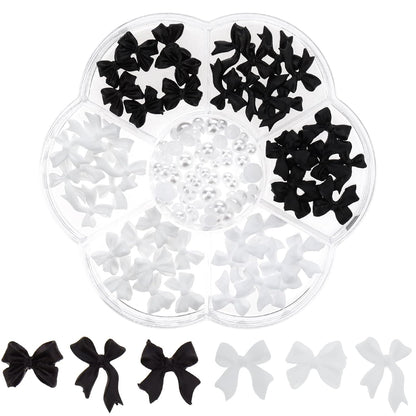 3D Bow Nail Art Colorful 7 Styles Nails Decoration Candy Star Hea