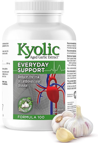 Kyolic - Aged Garlic Extract Supplements - Formula 100 Everyday Support 300
