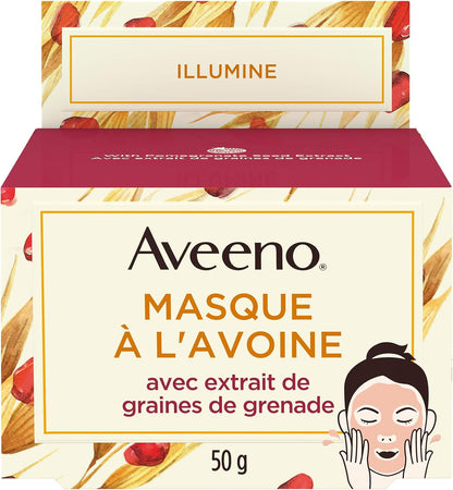 Johnson & Johnson Aveeno Oat Face Mask with Pomegranate Seed Extr