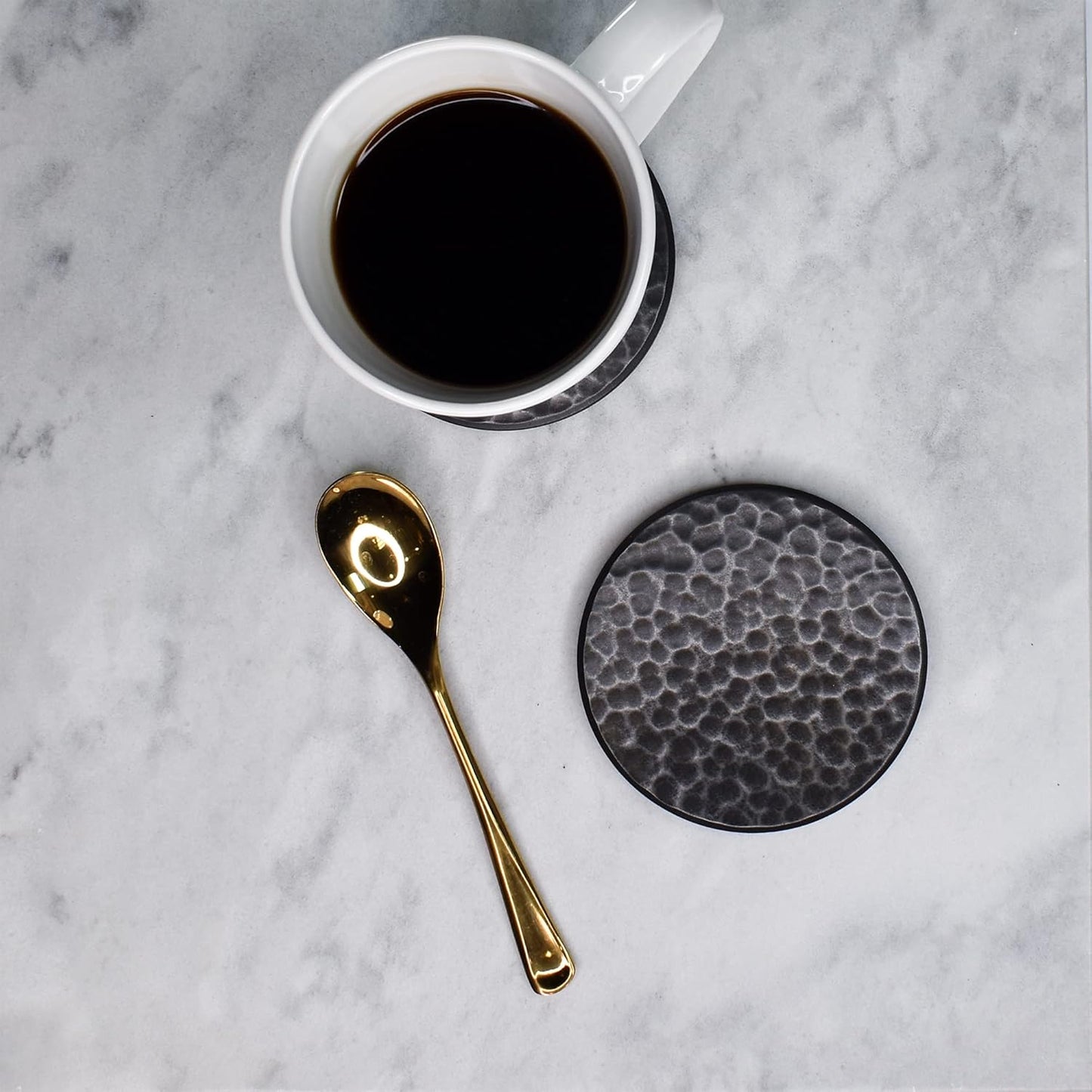 Questech Decor Drink Coasters - Rustic Coasters for Coffee Table,