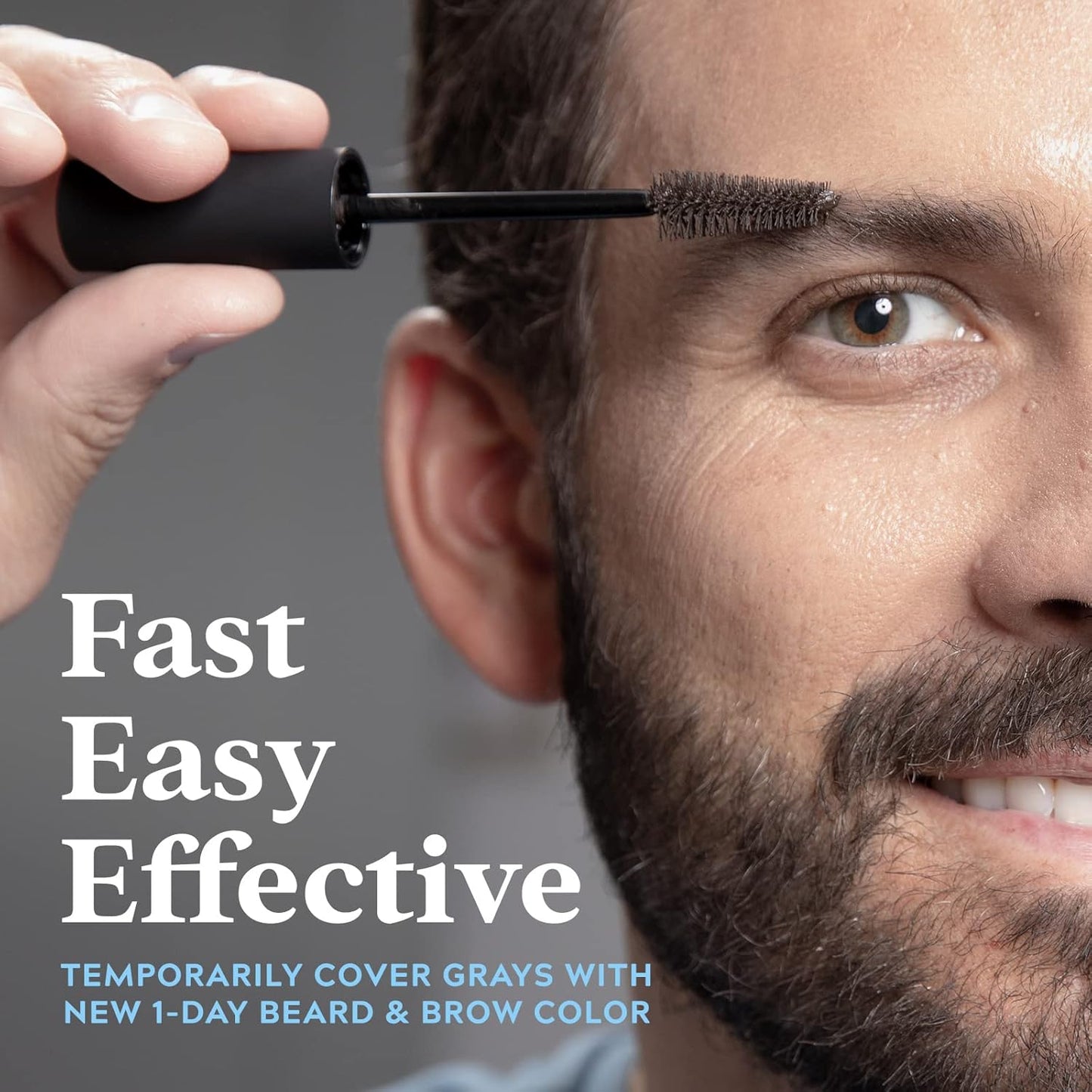 Just for Men 1-Day Beard & Brow Color, Temporary Color for Beard