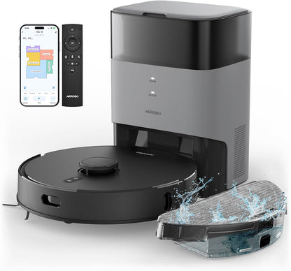 AIRROBO T20+ Robot Vacuum and Mop with Self-Emptying Base, APP/Vo