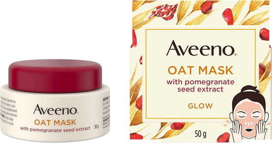 Johnson & Johnson Aveeno Oat Face Mask with Pomegranate Seed Extr