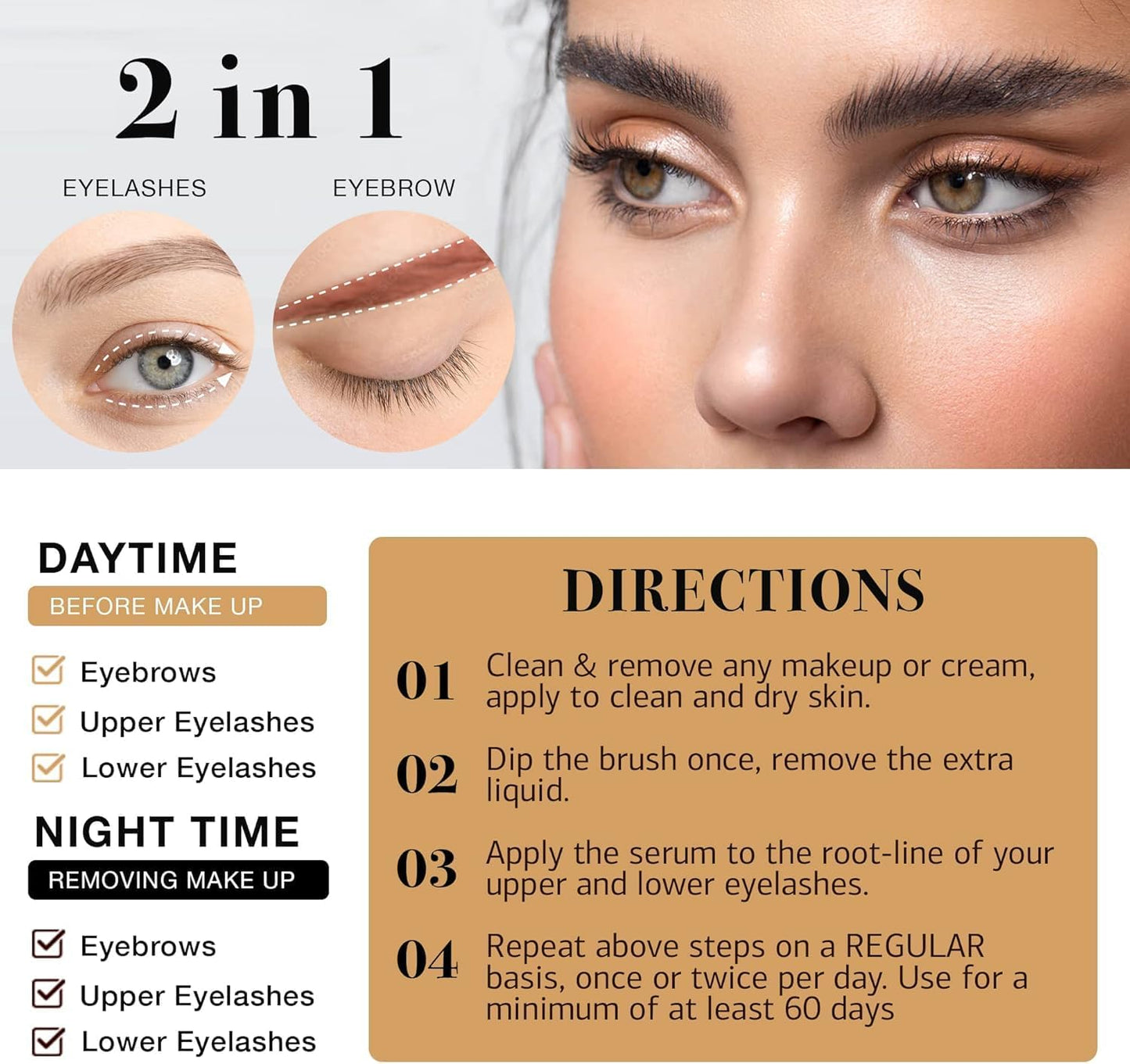 Lash Serum for Enhancing Eyelash Growth: Eyelash Growth Serum to Boost Thic