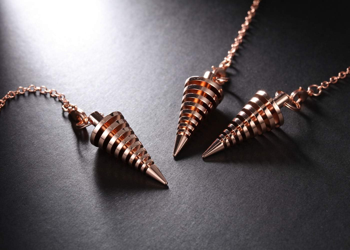 PESOENTH Copper Metal Dowsing Pendulum Divination Dower Reiki Healing Pendu