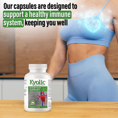 Kyolic - Aged Garlic Extract Supplements - Formula 100 Everyday Support 300