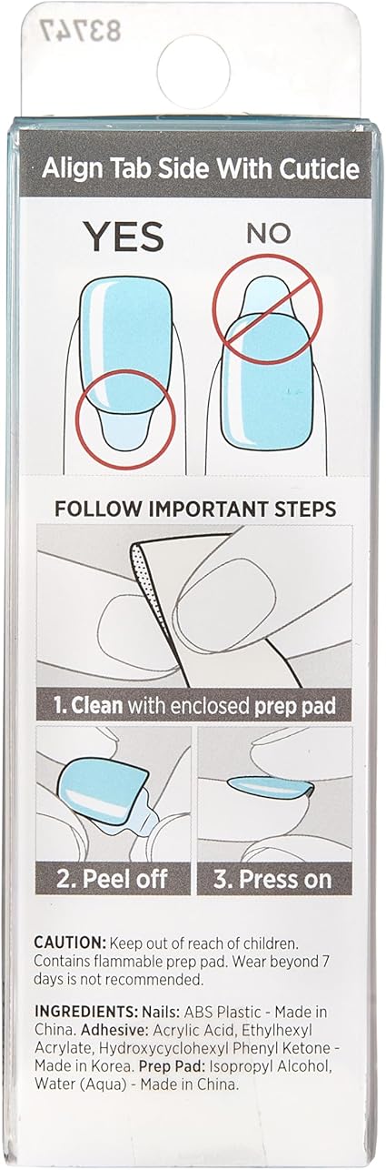Kiss KIMC008 imPRESS Color Press-on Manicure - Mint To Be, Short