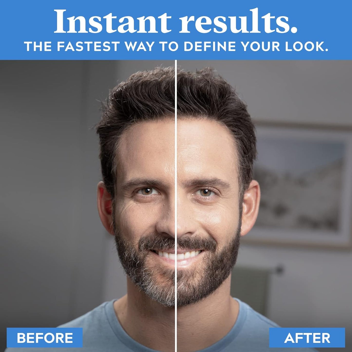 Just for Men 1-Day Beard & Brow Color, Temporary Color for Beard