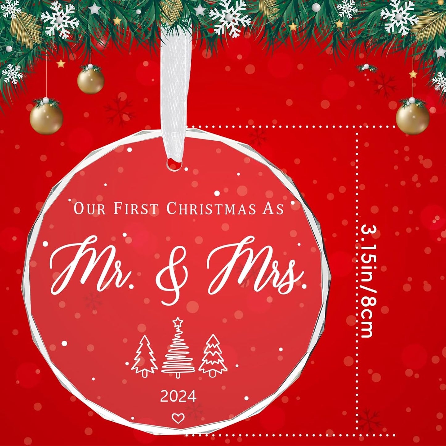 Wedding Gifts for Couple 2024 - Our First Christmas as Mr and Mrs, Engageme