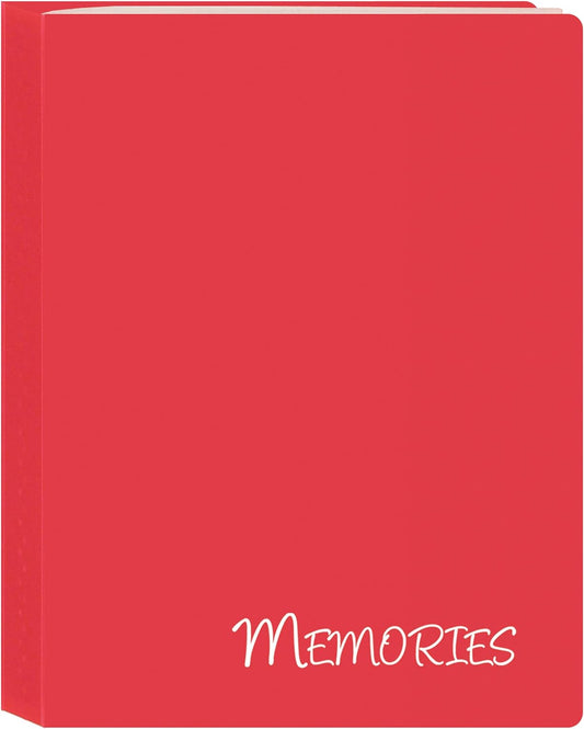 Pioneer Photo Albums I-46M/RD 36 Pockets Hold  Memories Mini Photo Album, Red, 4" x 6"