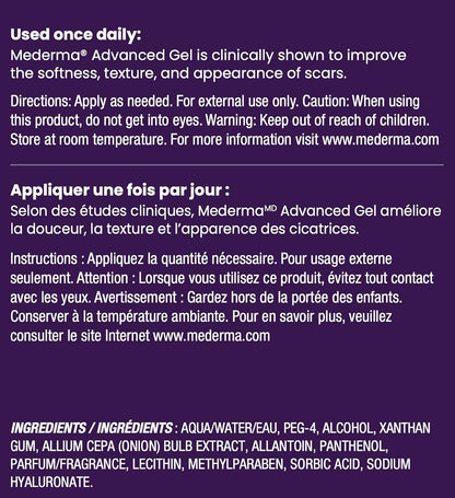 Mederma Advanced Scar Gel, Treats Old and New Scars, Reduces the Appearance