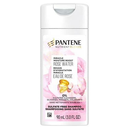 Pantene Moisture Boost Rose Water Daily Shampoo, 3 fl oz