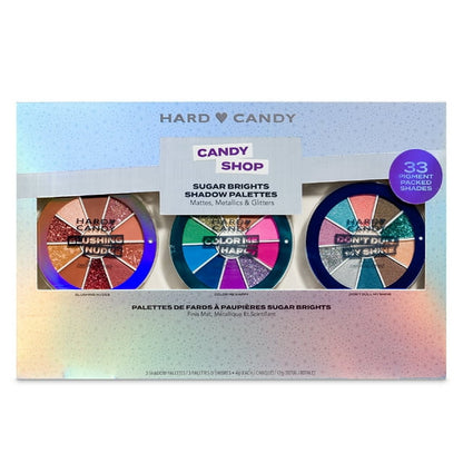 Hard Candy Sugar Brights Eyeshadow Palette Gift Set – 3 Pieces