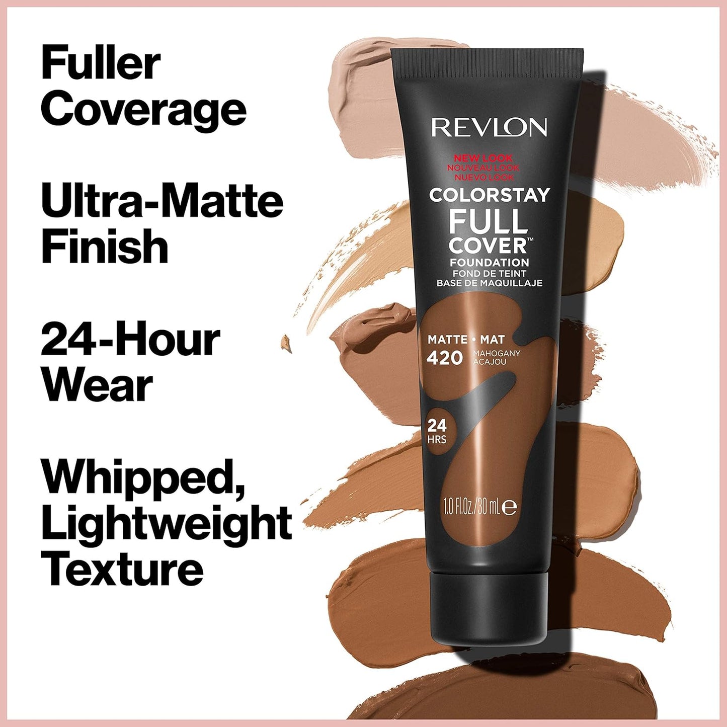 REVLON ColorStay Full Cover Longwear Matte Foundation, Heat & Swe