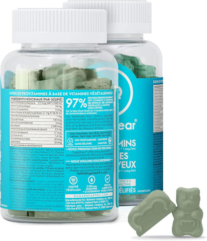 SugarbearPRO Hair Vitamin Longer-Looking Hair Gummy for Women & Men, Extra