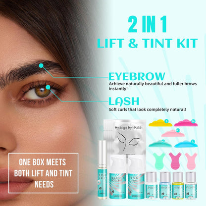Lash Lift and Tint Kit, Eyelash Perm Kit & Black Brow Lamination
