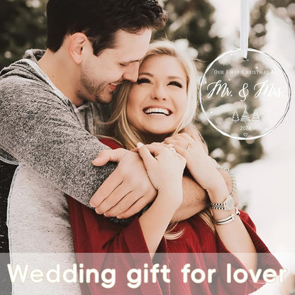 Wedding Gifts for Couple 2024 - Our First Christmas as Mr and Mrs, Engageme