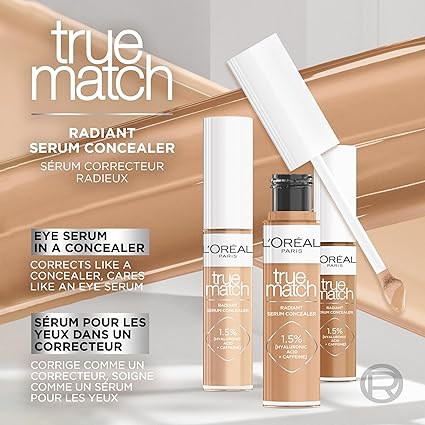 L'Oreal Paris True Match Radiant Serum Concealer W/Hyaluronic Acid & Caffeine, N5