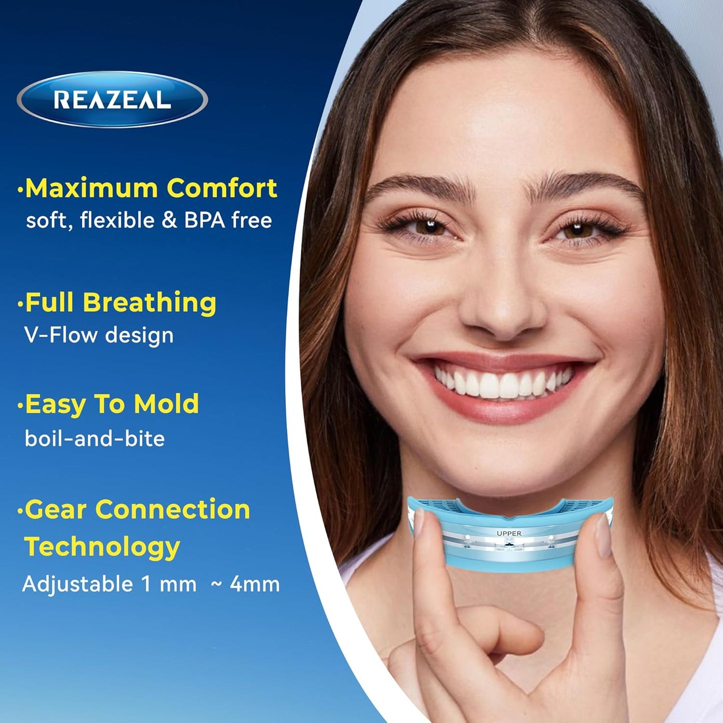 Anti-Snoring Mouthpiece for Quiet Sleep: Adjustable Anti-Snoring