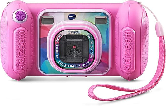 VTech 80-548956 KidiZoom Camera Pix Plus - Pink - Bilingual English/French
