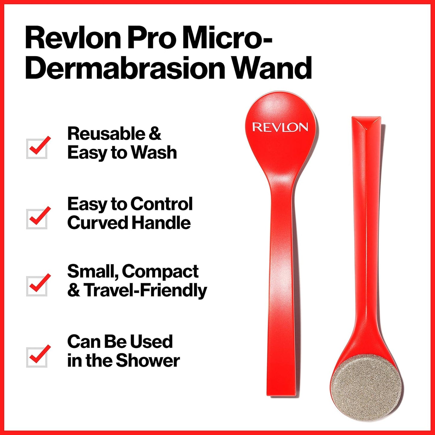 Revlon Microdermabrasion Wand, Gently Exfoliate Skin with Real Di