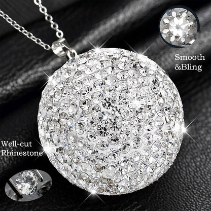 Joynaamn Car Mirror Hanging Accessories, Bling Rearview Mirror Charm for Wo