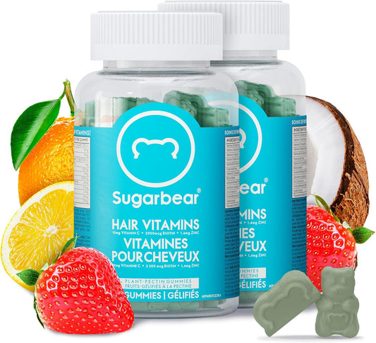 SugarbearPRO Hair Vitamin Longer-Looking Hair Gummy for Women & Men, Extra