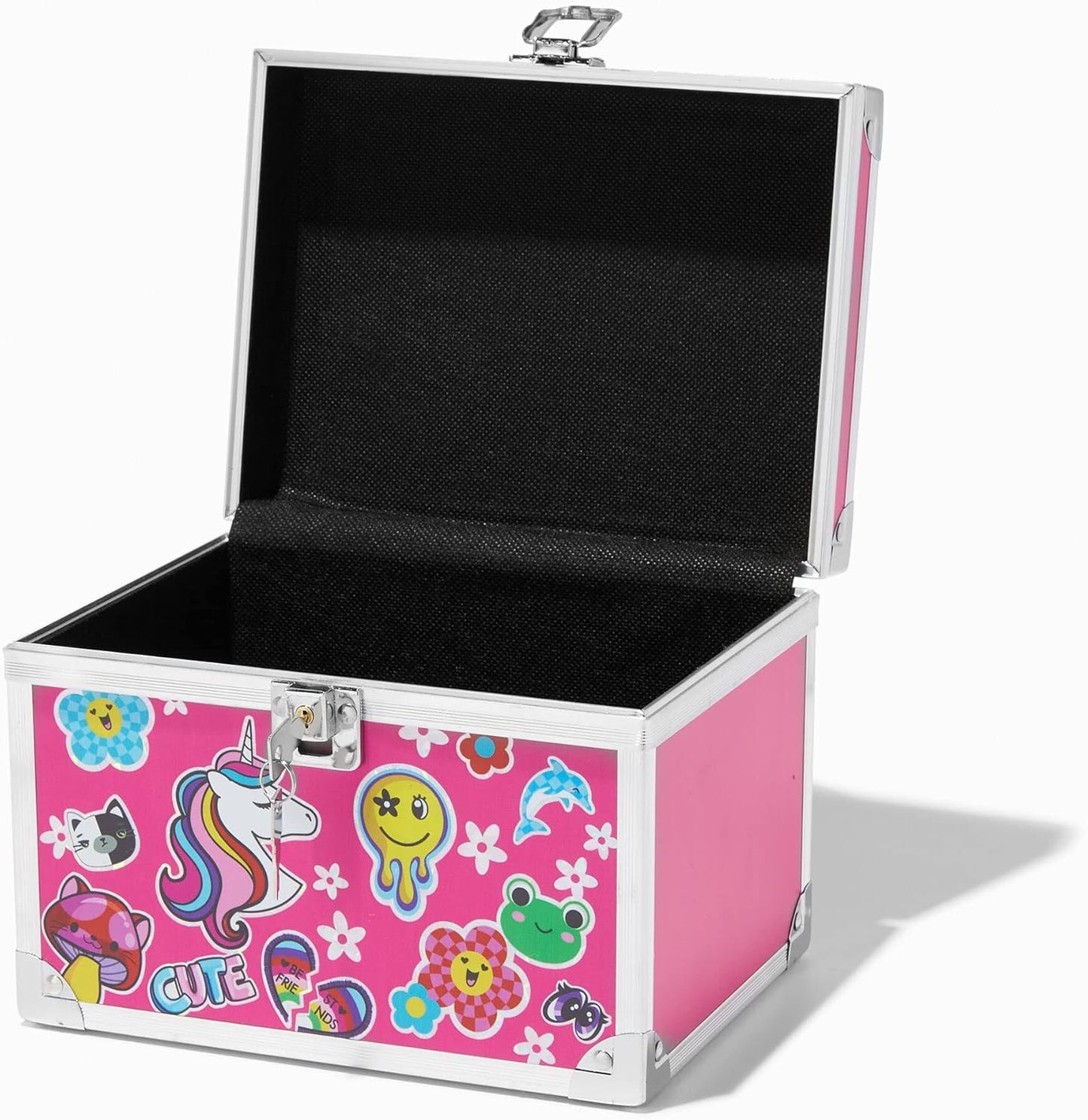 Claire's Y2K Unicorn Pink Lock Box