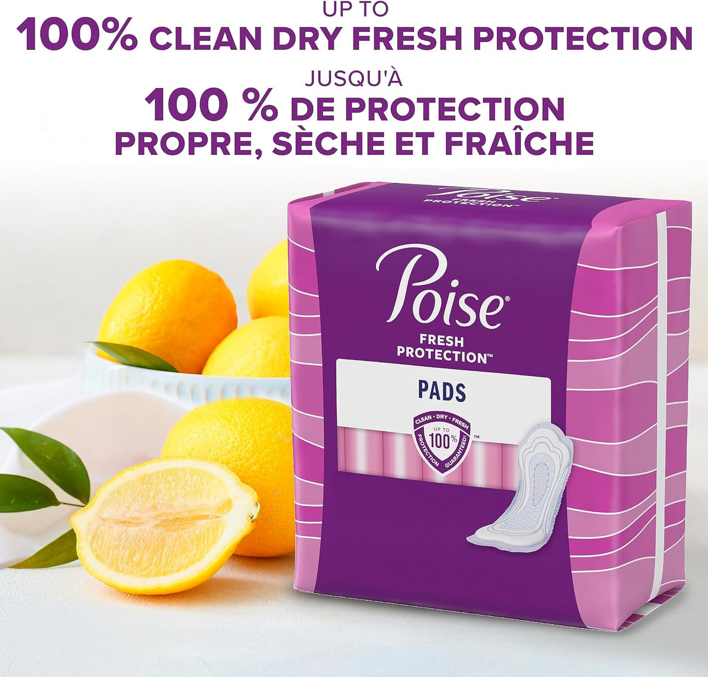 Poise Incontinence Pads, Long, 84 Count - Maximum Absorbency